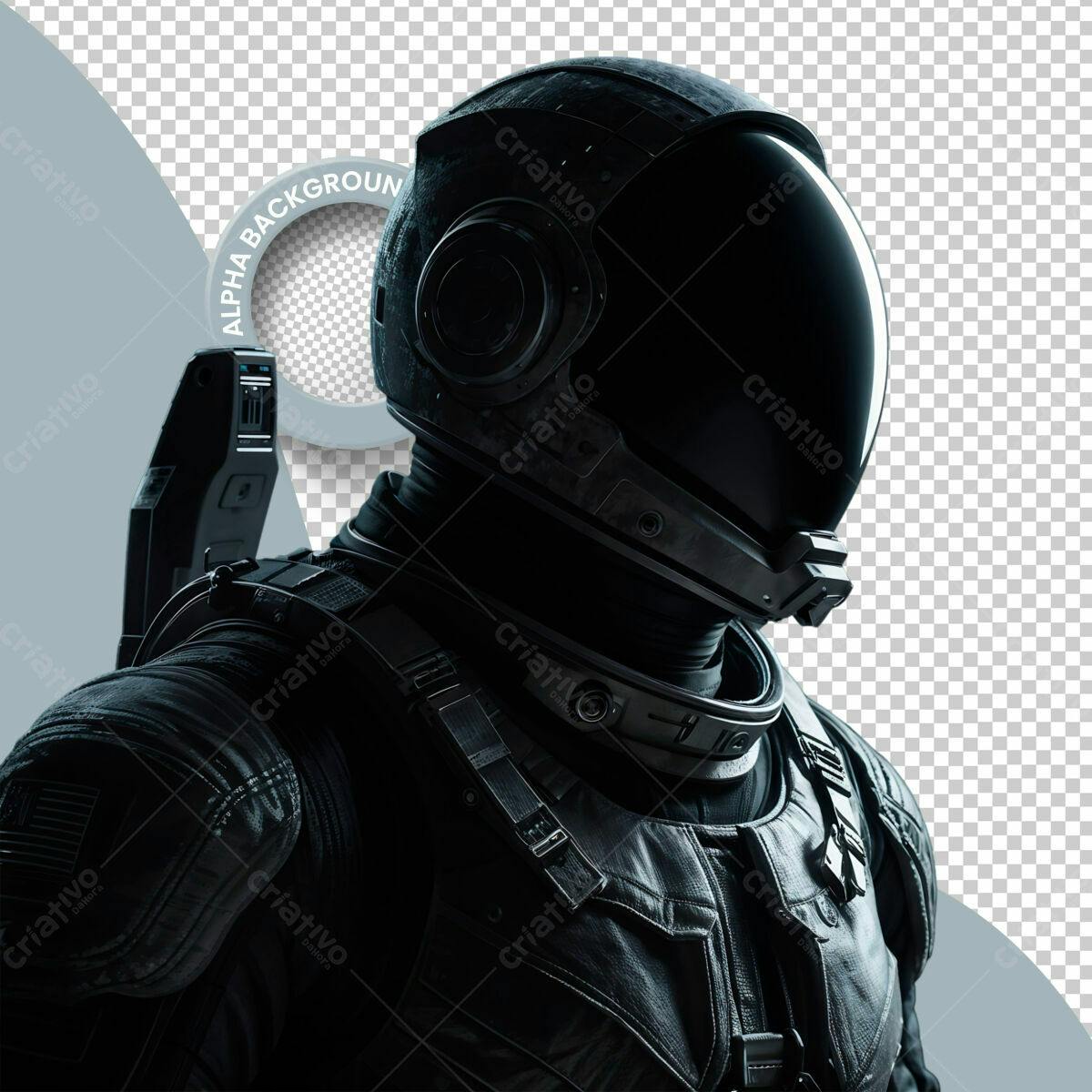 PSD Astronauta para Design de Games PSD Editável