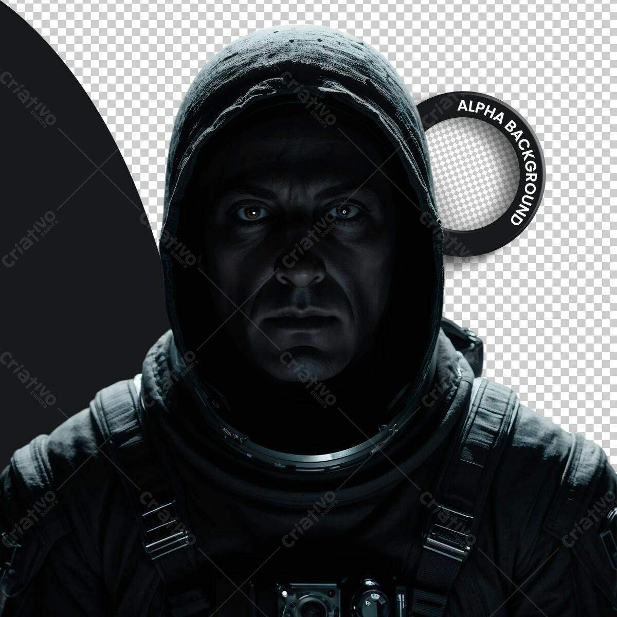 PSD Astronauta para Design de Games Editável