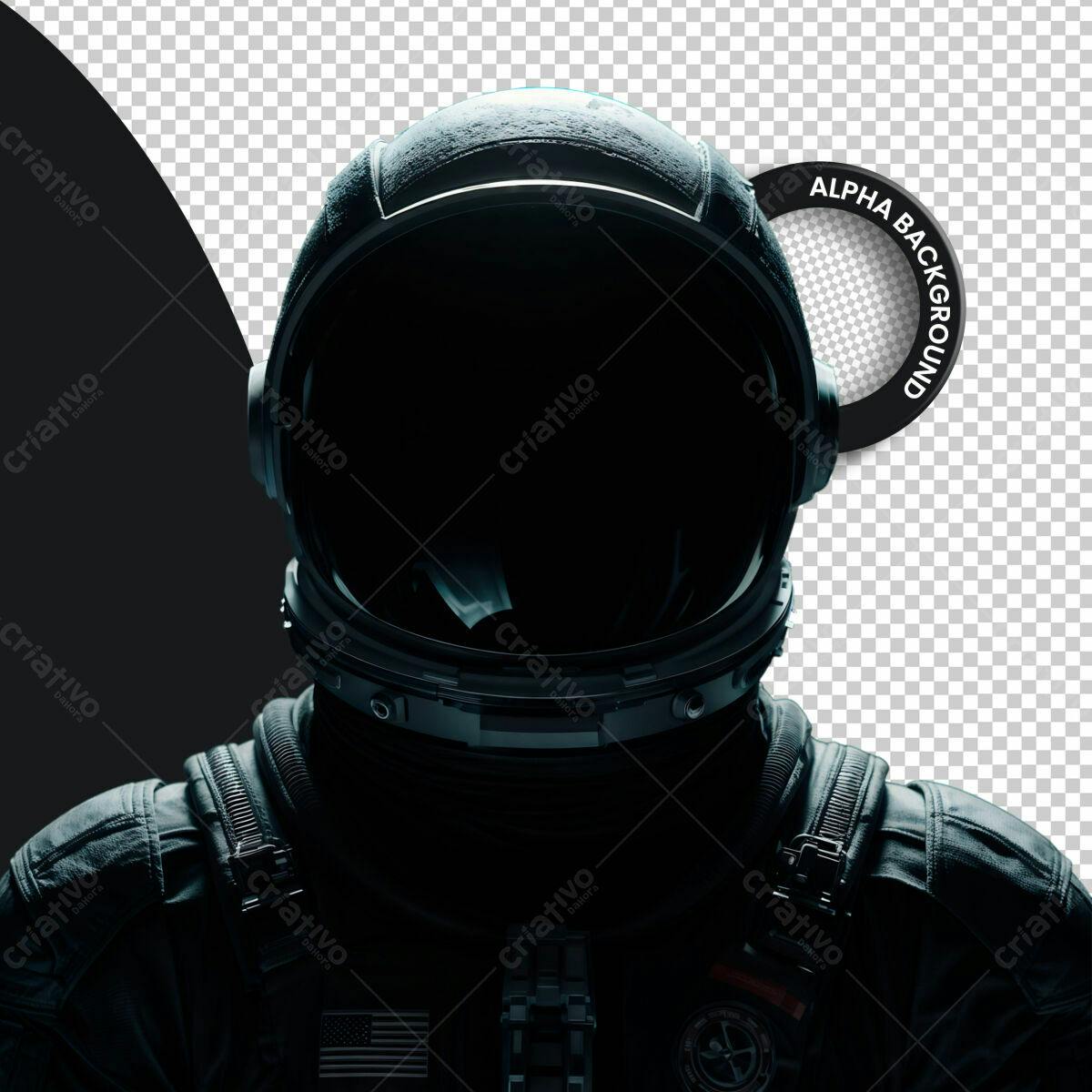 PSD Astronauta para Design de Espaço PSD Editável