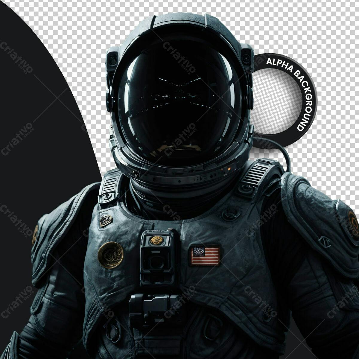 PSD Astronauta para Design de Games PSD Editável