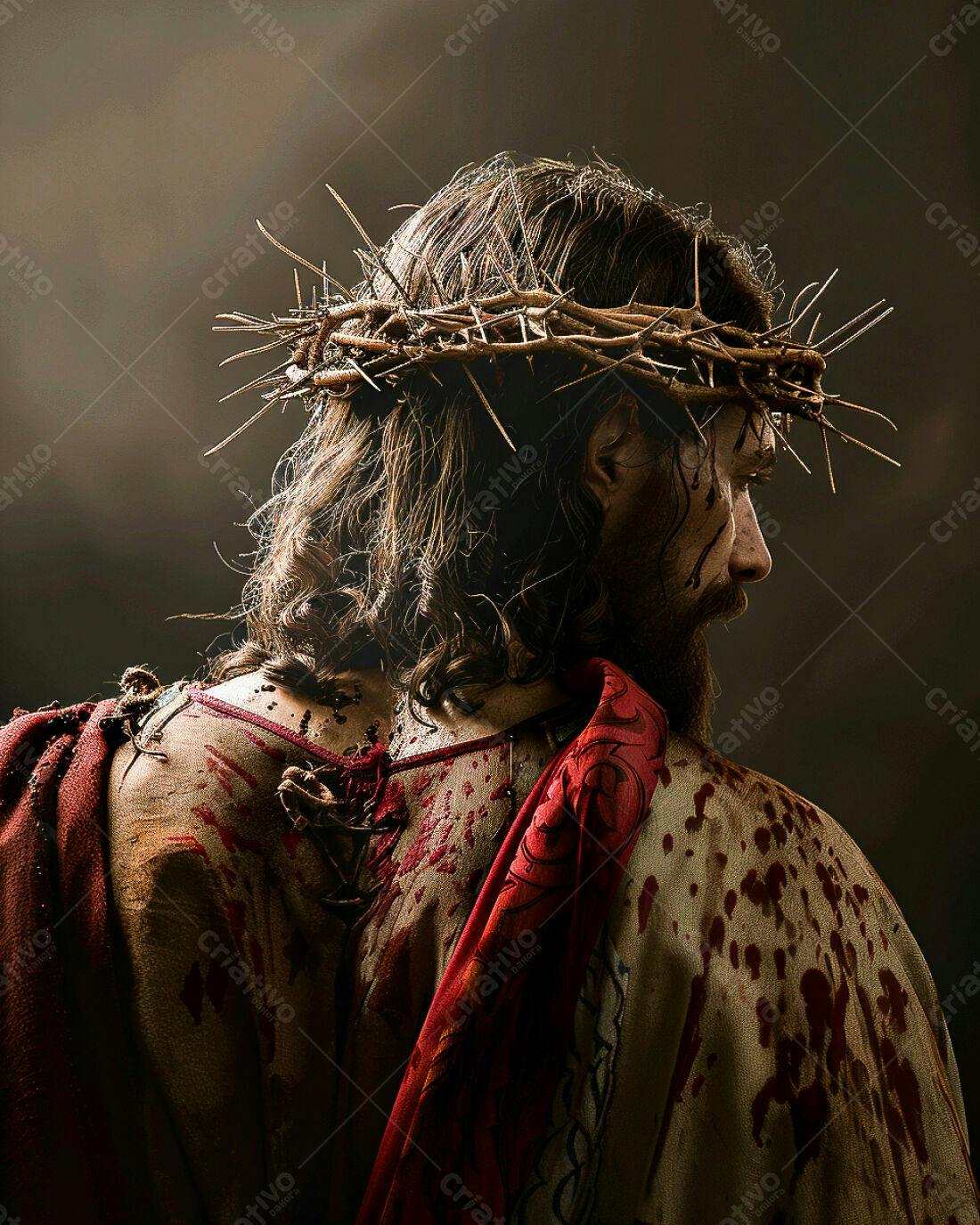 Jesus Cristo coroado de espinhos