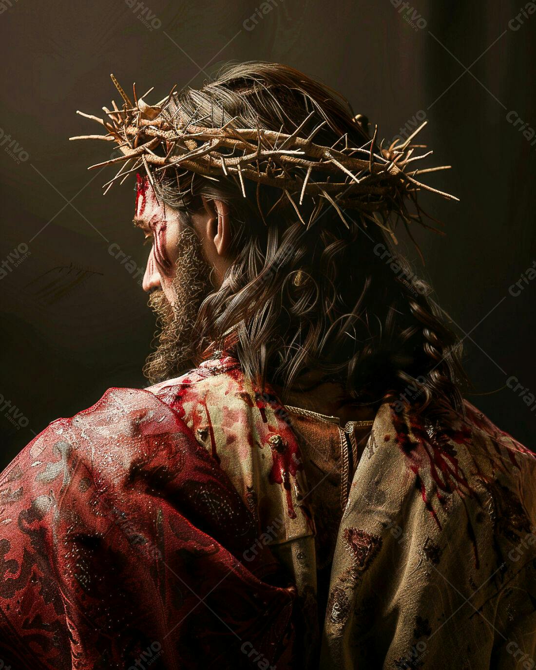 Jesus Cristo coroa de espinhos sofrimento
