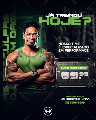 Flyer Academia PSD Editável