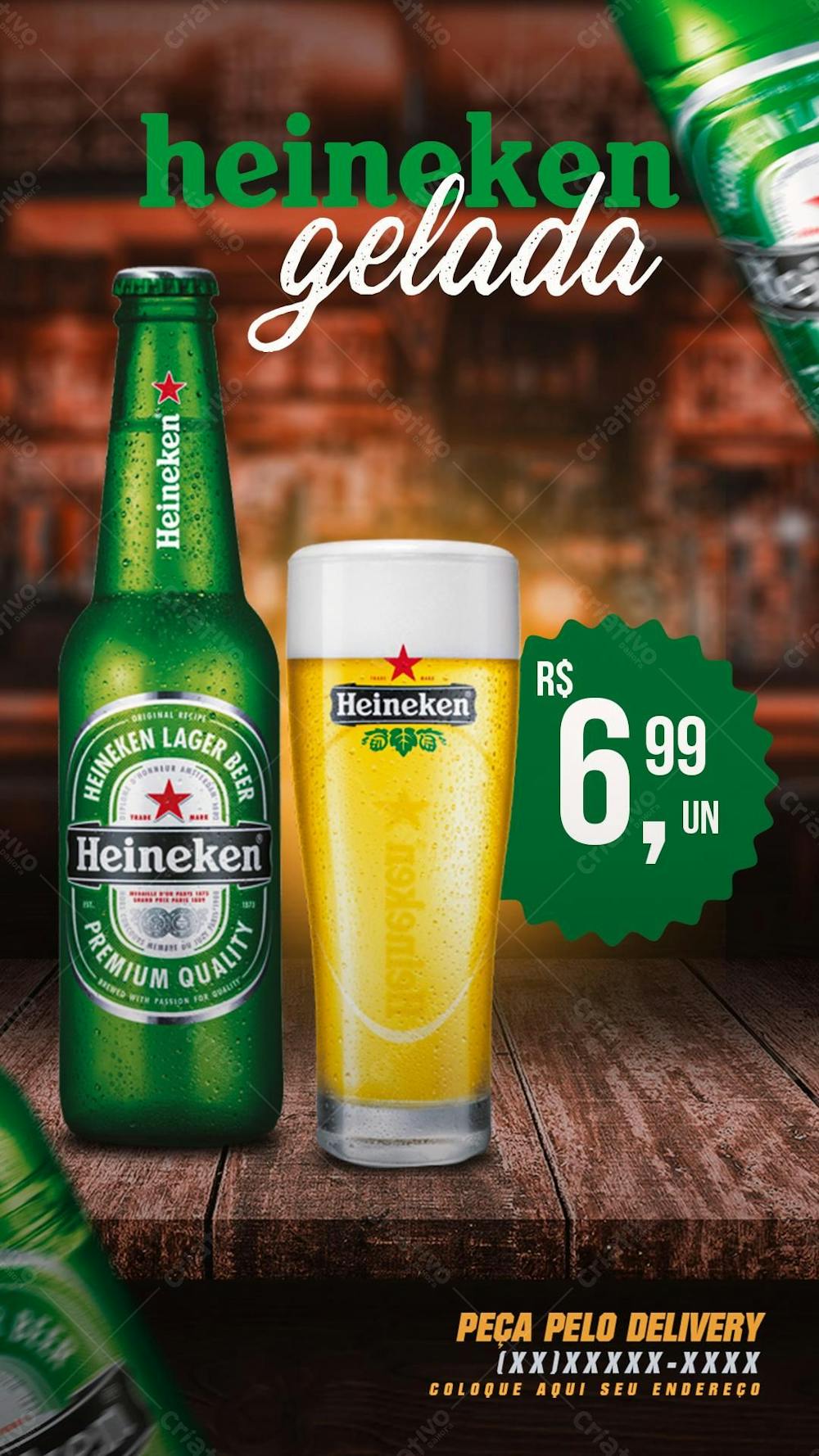 Flayer Heineken Psd