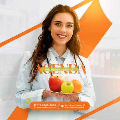 Nutricionista Social Media Post Feed .Zip