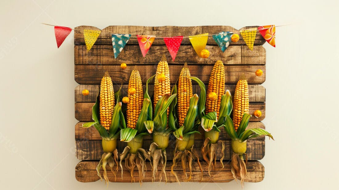 Espigas de milho decoração outono festa