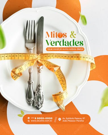 Nutricionista social media post feed vertical