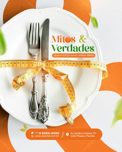 Nutricionista Social Media Post Feed Vertical .Zip