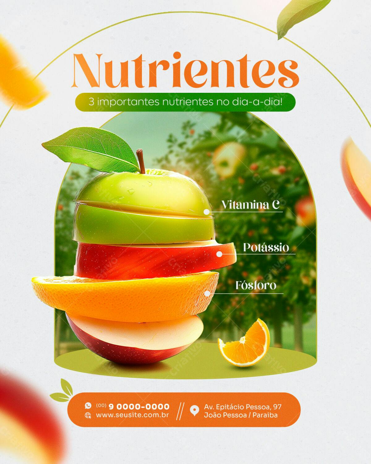 Flyer Nutrientes PSD Editável