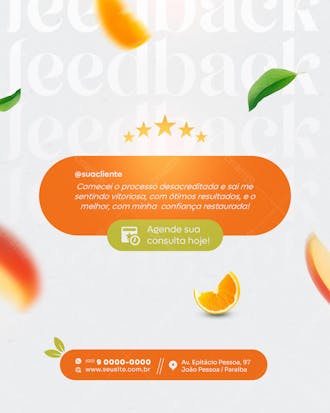 Nutricionista social media post feed vertical