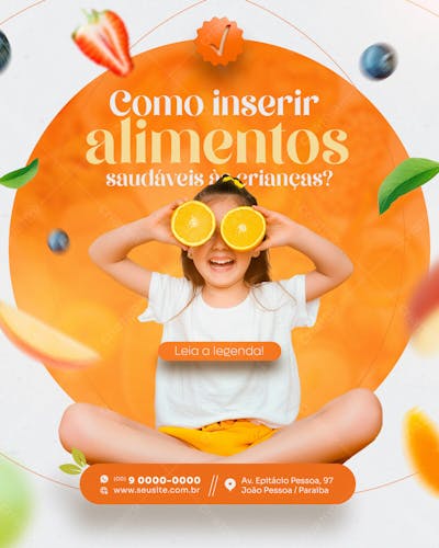 Nutricionista Social Media Post Feed Vertical .Zip