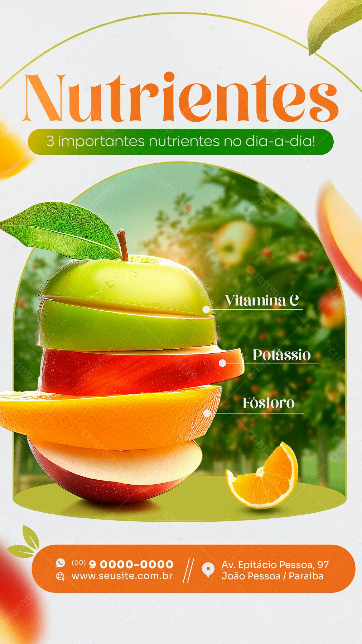 Flyer Nutrientes PSD Editável