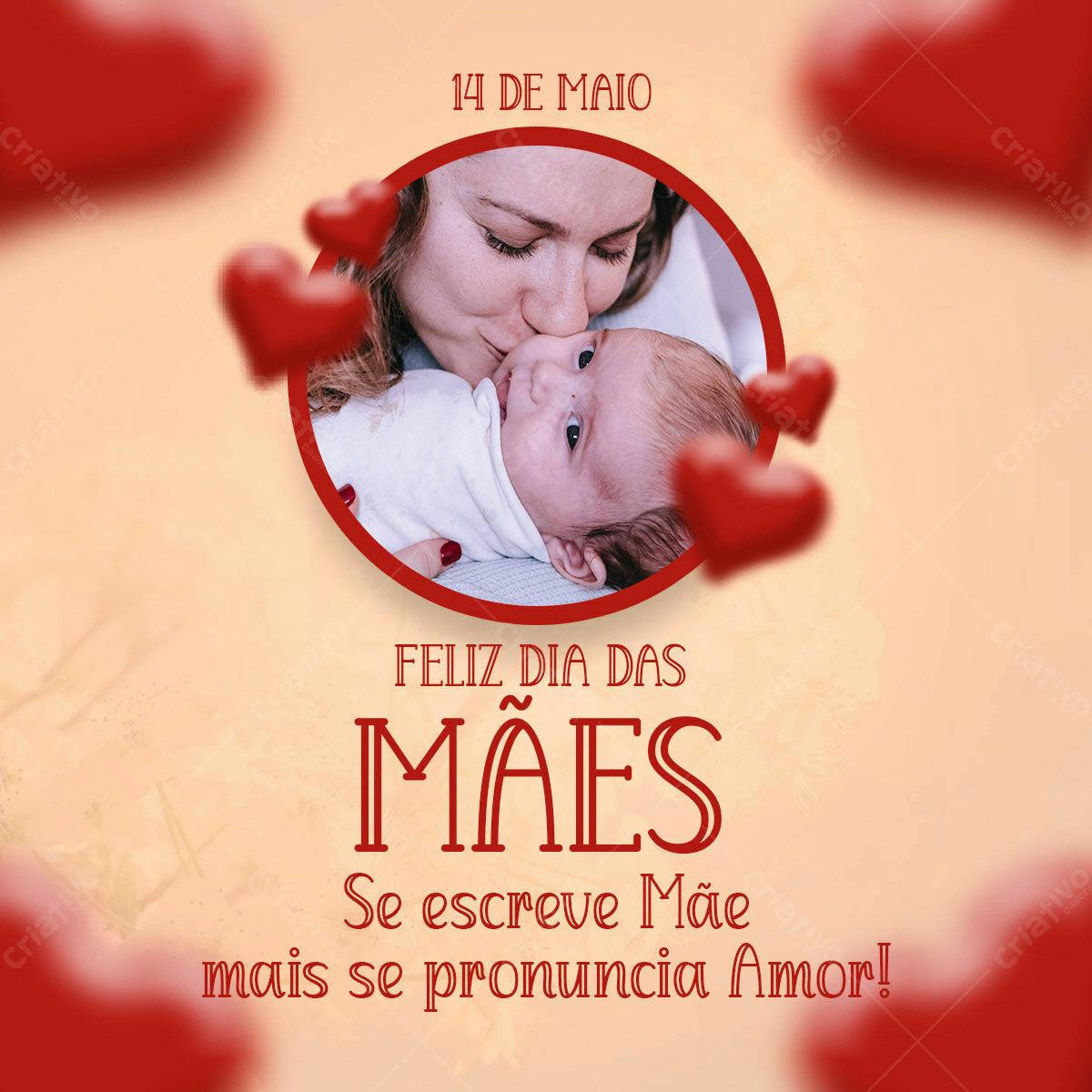 Post para Dia das Mães PSD Editável