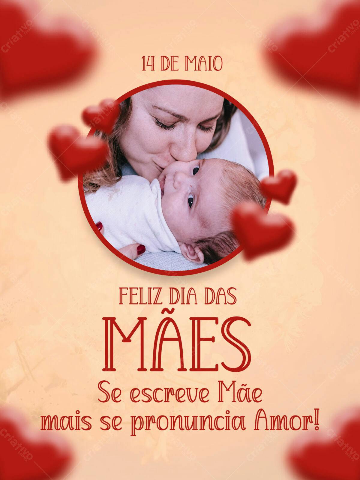 Post para Dia das Mães PSD Editável