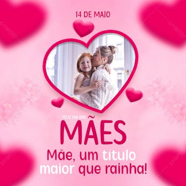 Feed mãe um título maior que rainha 13 de maio dia das mãe