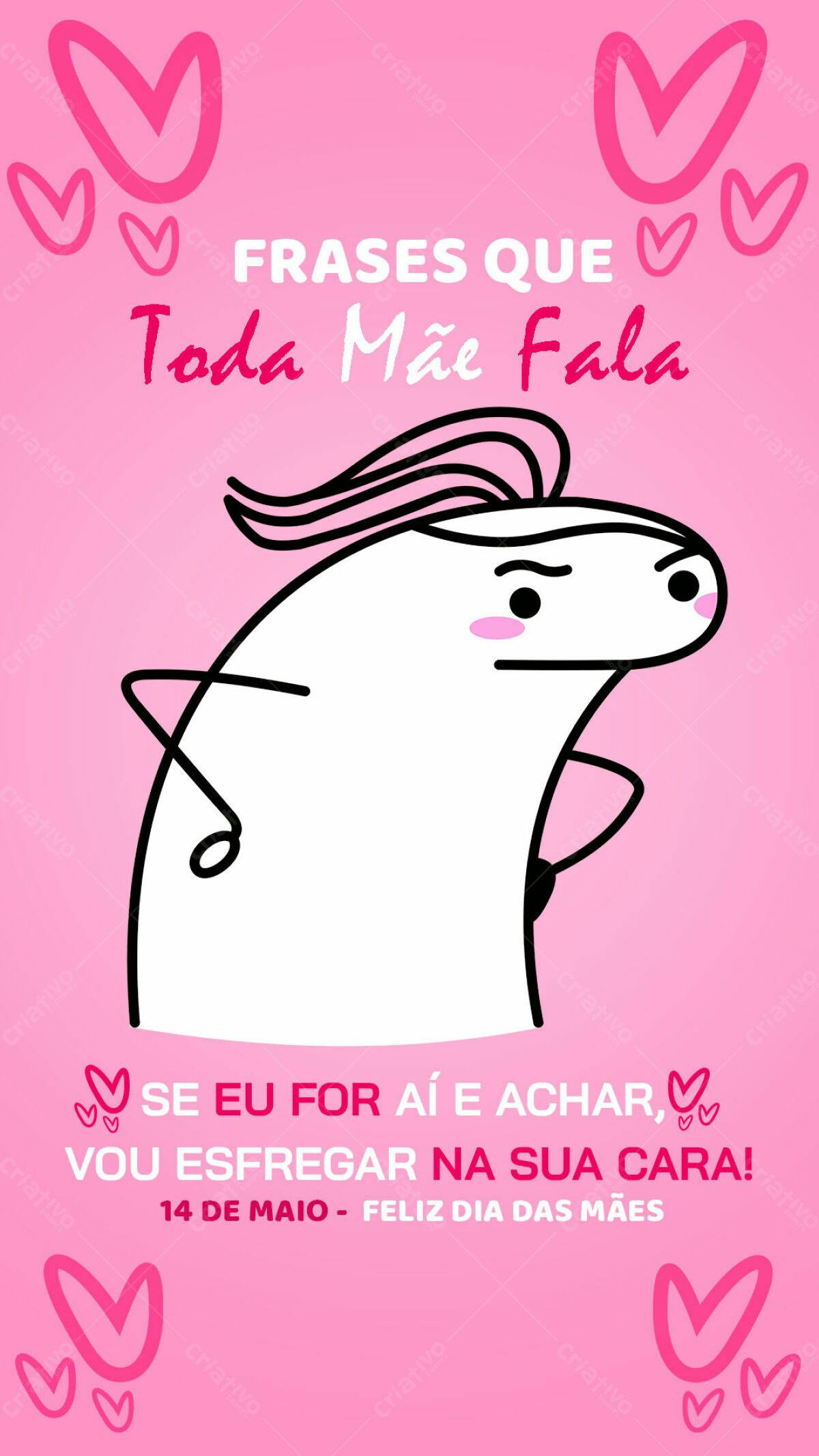 Cartão Dia das Mães PSD Editável