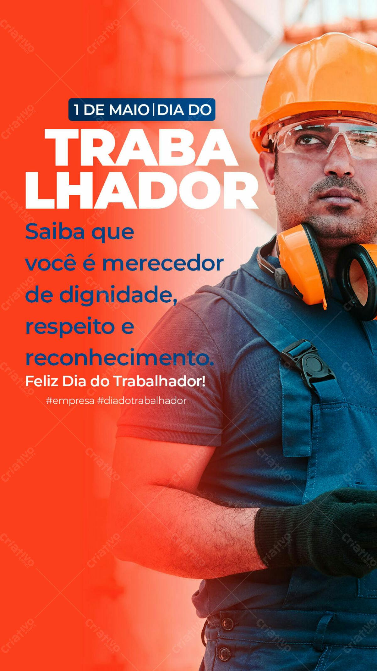 PSD para Dia do Trabalhador Editável
