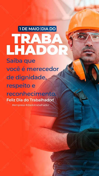 PSD para Dia do Trabalhador Editável