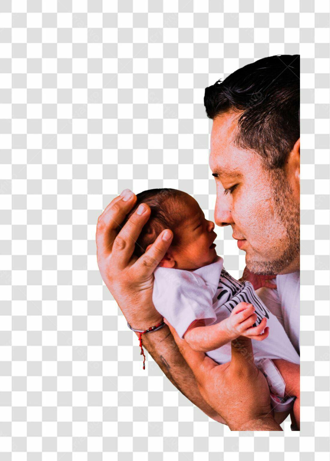 Imagem PNG Pai e Bebê com fundo transparente