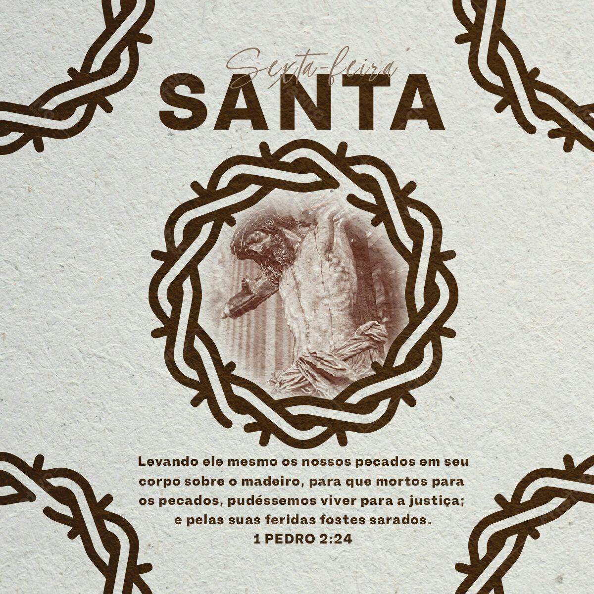 Post para Sexta-Feira Santa PSD Editável