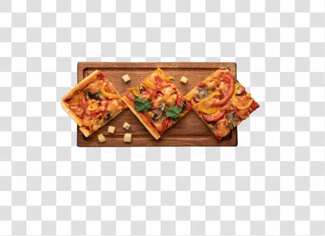 Imagem Pizza Vegetariana PNG com fundo transparente