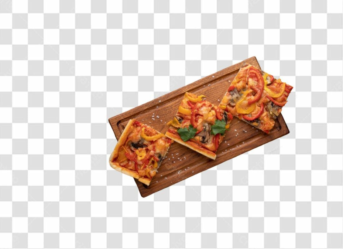 Imagem Pizza Vegetariana PNG com fundo transparente
