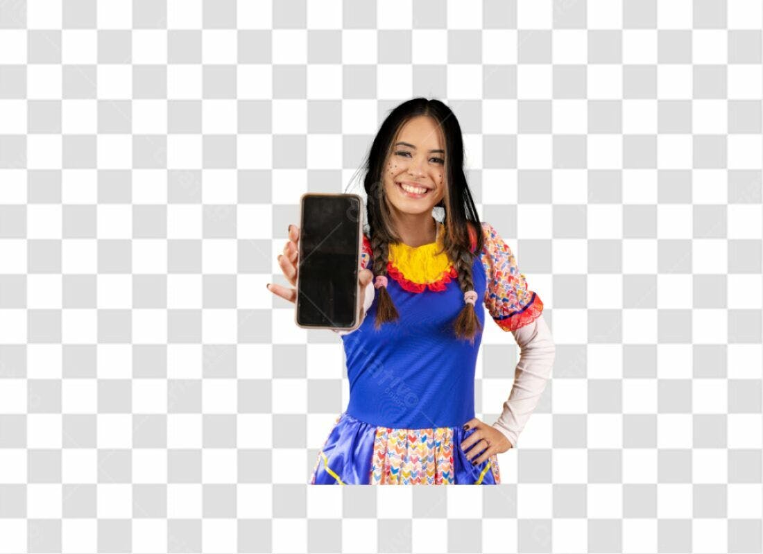 Mockup Festa Junina Celular PNG com fundo transparente