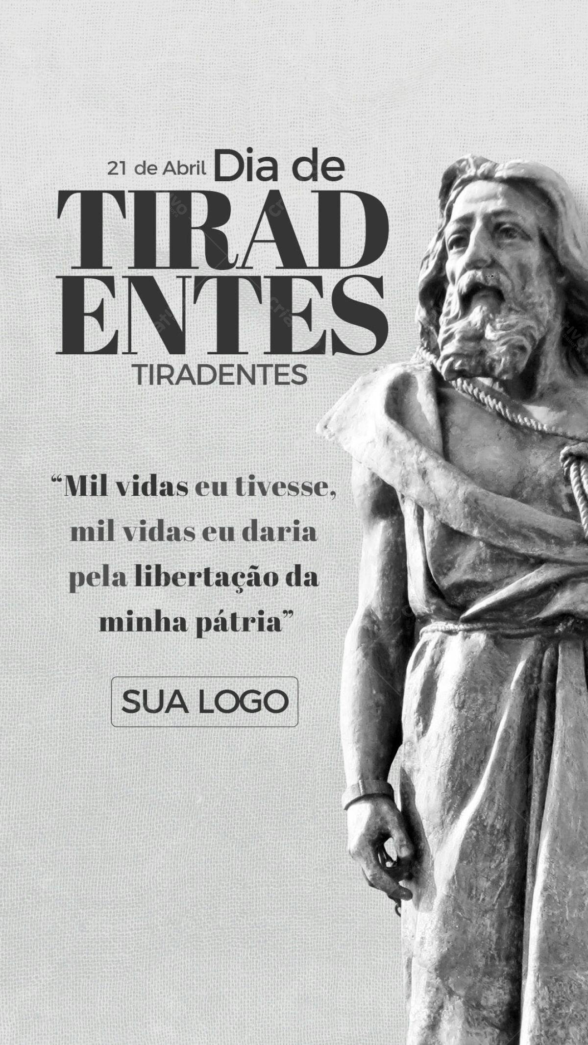 Flyer Dia de Tiradentes PSD Editável