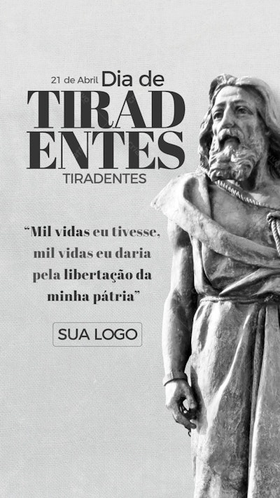 Flyer Dia de Tiradentes PSD Editável