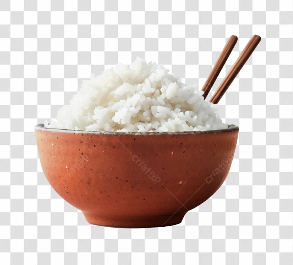 Arroz Gohan Japones No Pote De Barro Marrom Com Hashi Png Gratis