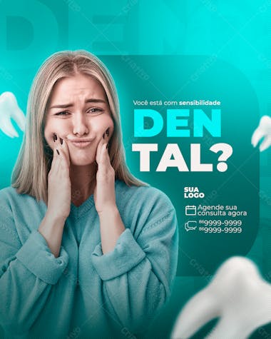 Dentista mulher com dor de dente tratamento dental sensivel