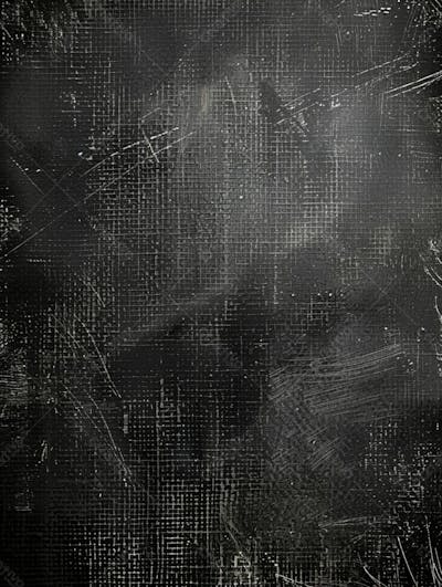 Black Grunge Texture With Black Background, In Layered Mesh Style, Matte Photo