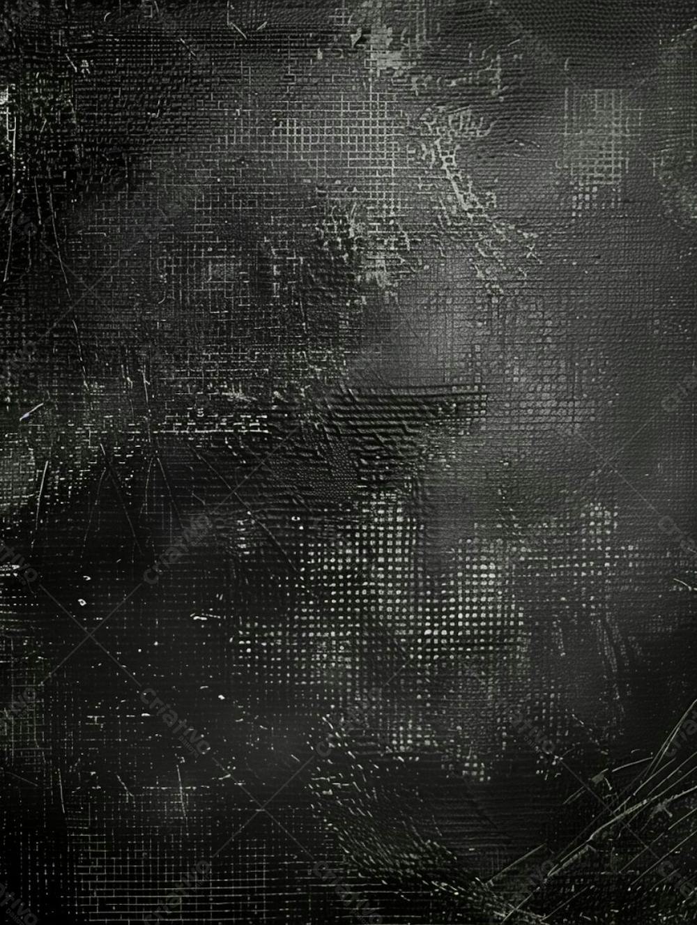 Black Grunge Texture With Black Background, In Layered Mesh Style, Matte Photo