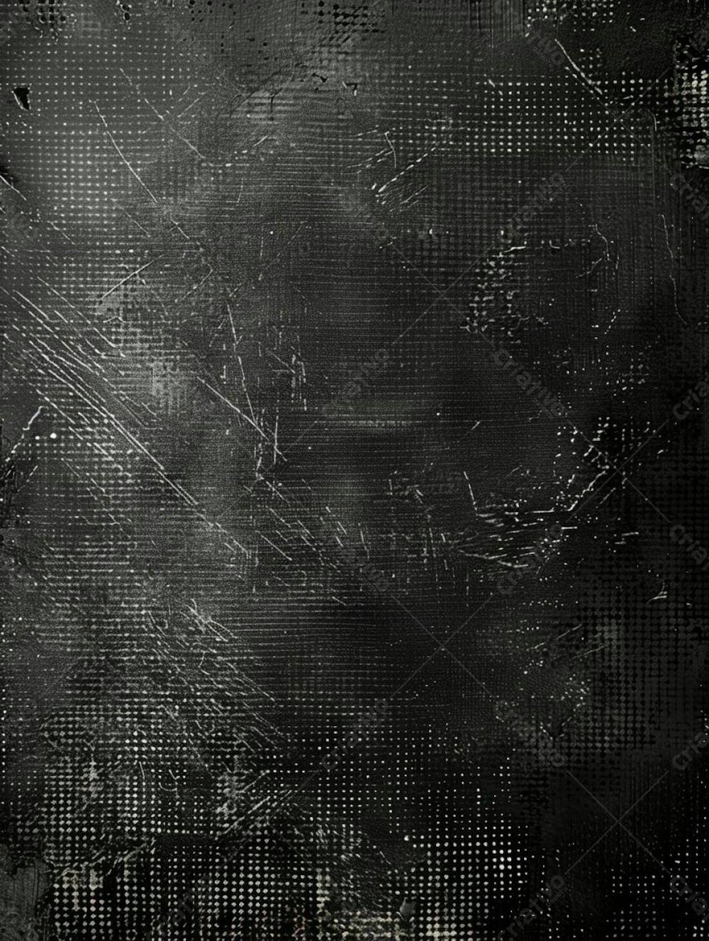Black Grunge Texture With Black Background, In Layered Mesh Style, Matte Photo