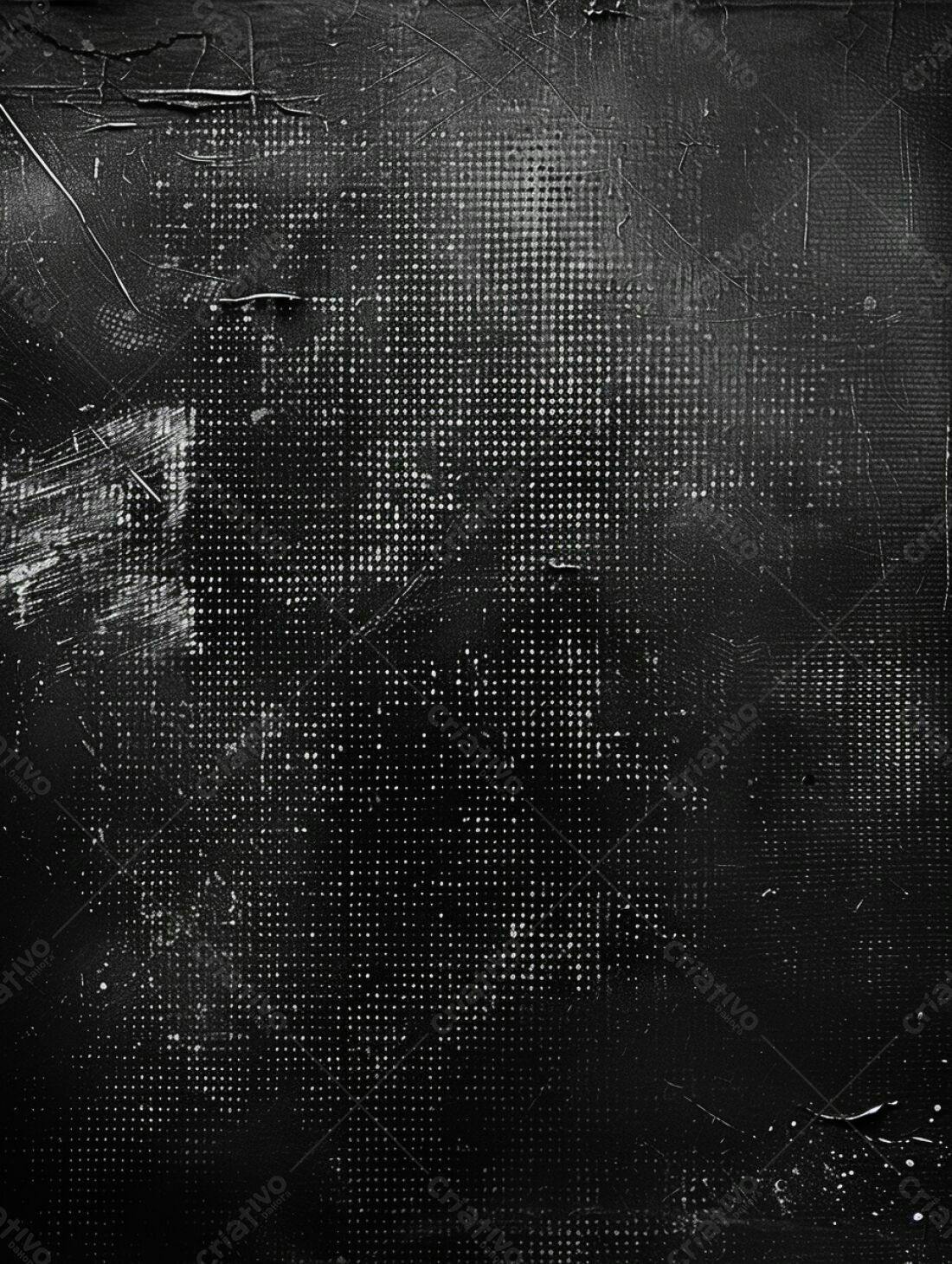 Textura Abstrata Preto e Branco Desgastada