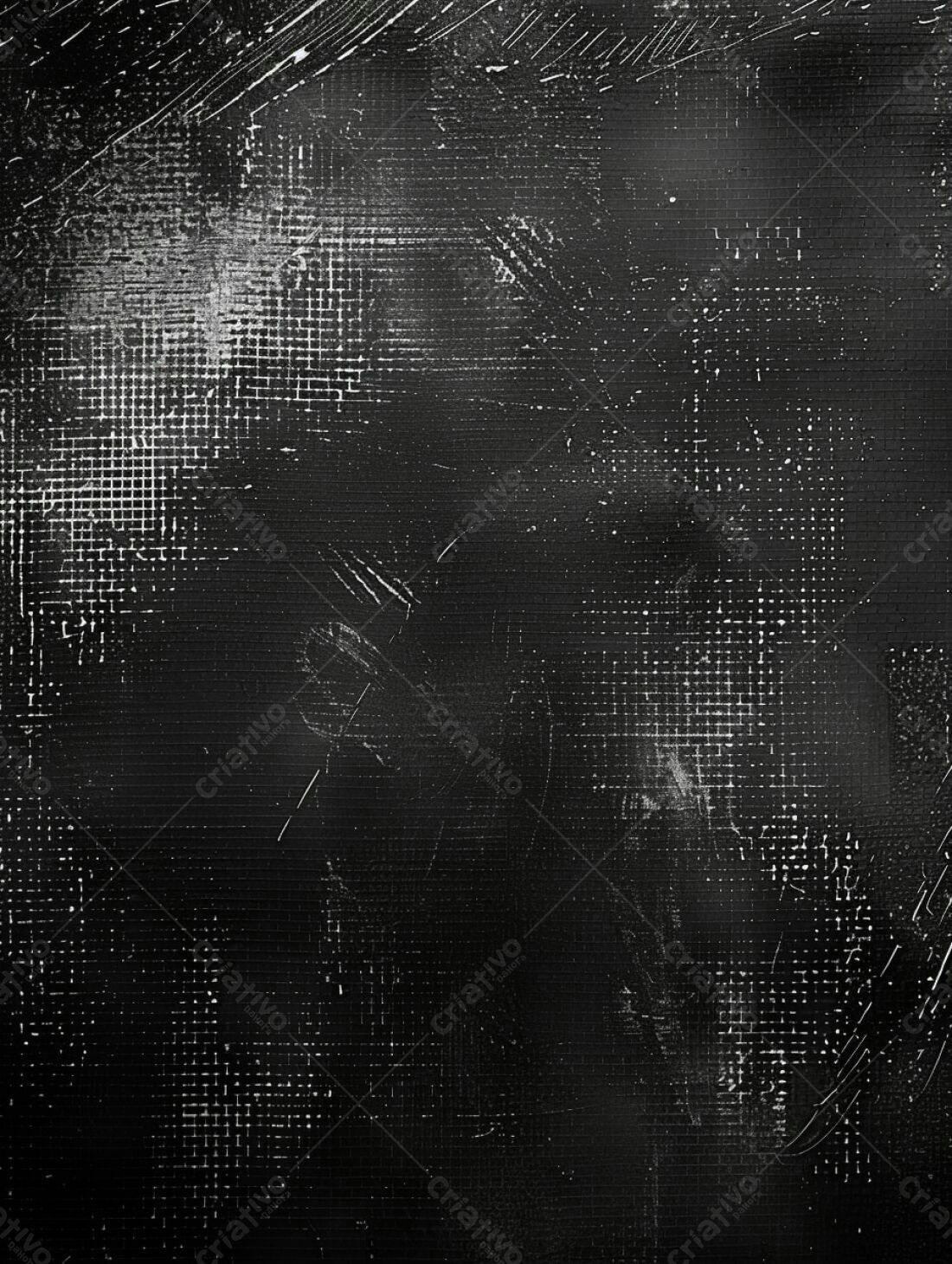 Textura Abstrata Preto e Branco