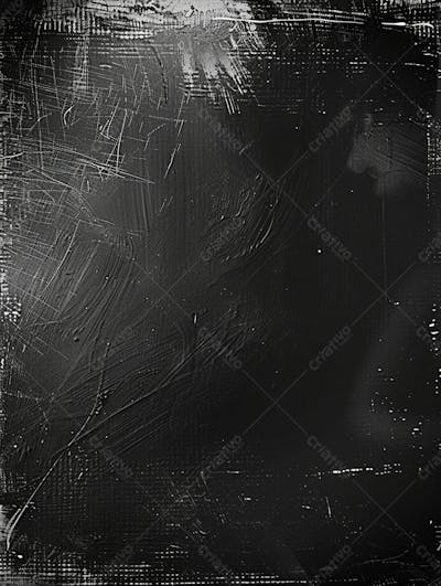 Black Grunge Texture With Black Background, In Layered Mesh Style, Matte Photo