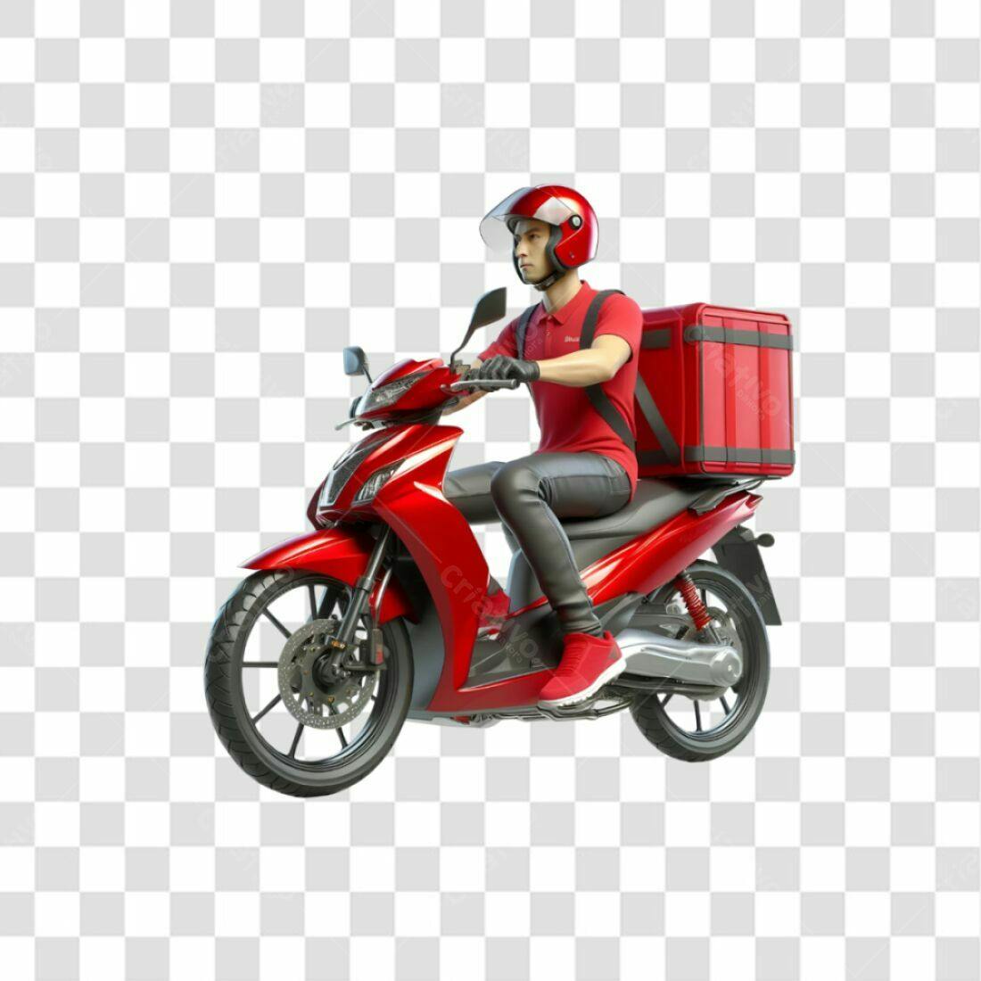 Icone Moto Entregador PNG com fundo transparente