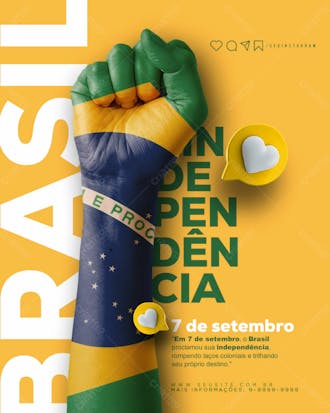 7 de setembro independência do brasil feed