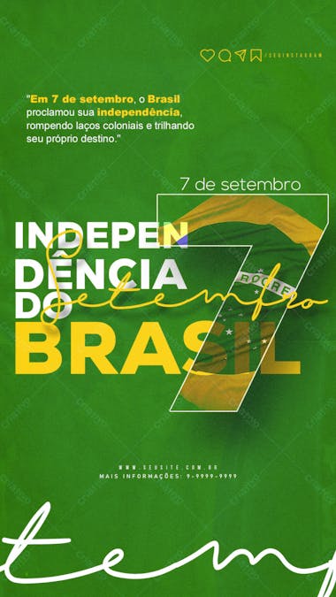 7 de setembro independência do brasil story