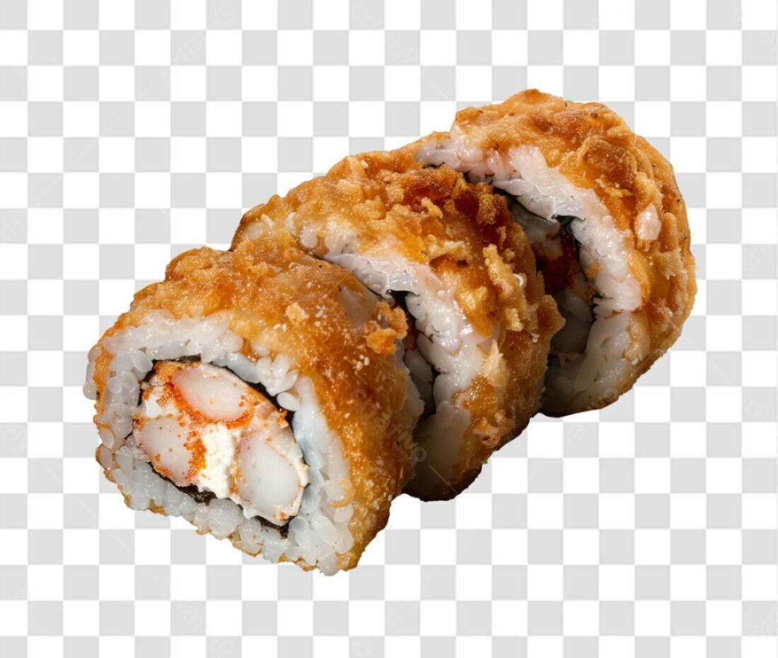 Imagem Sushi Rol Tempura PNG com fundo transparente