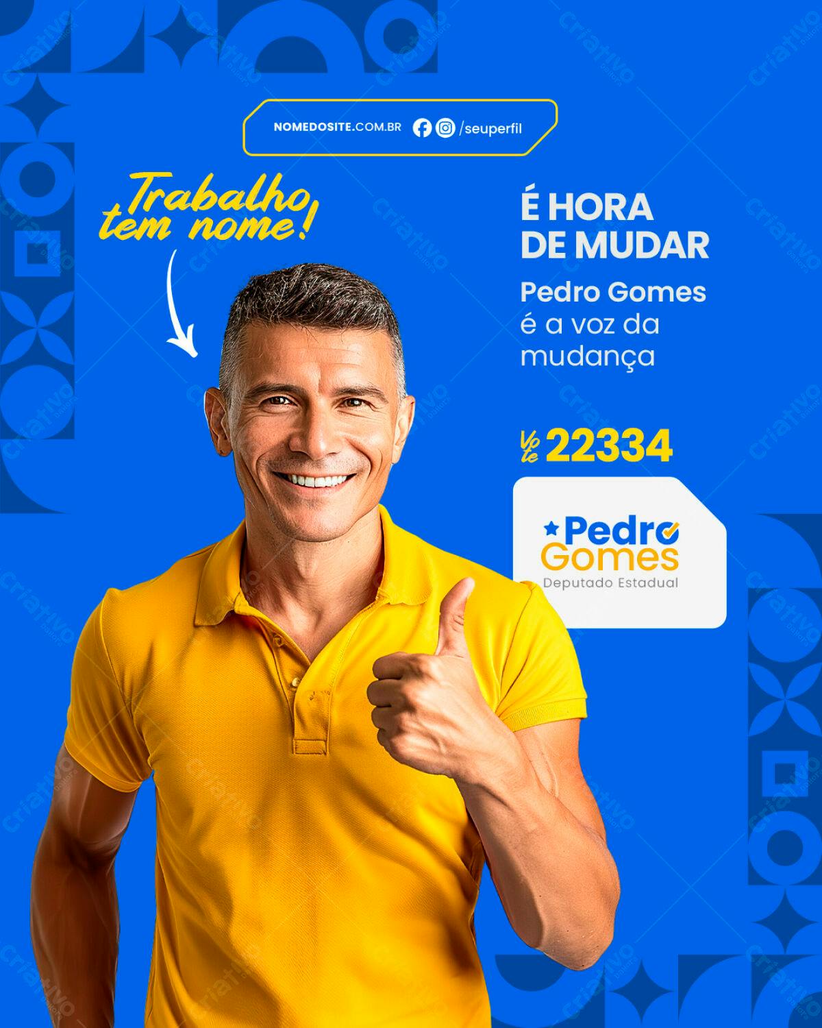 PSD para Campanha Política PSD Editável