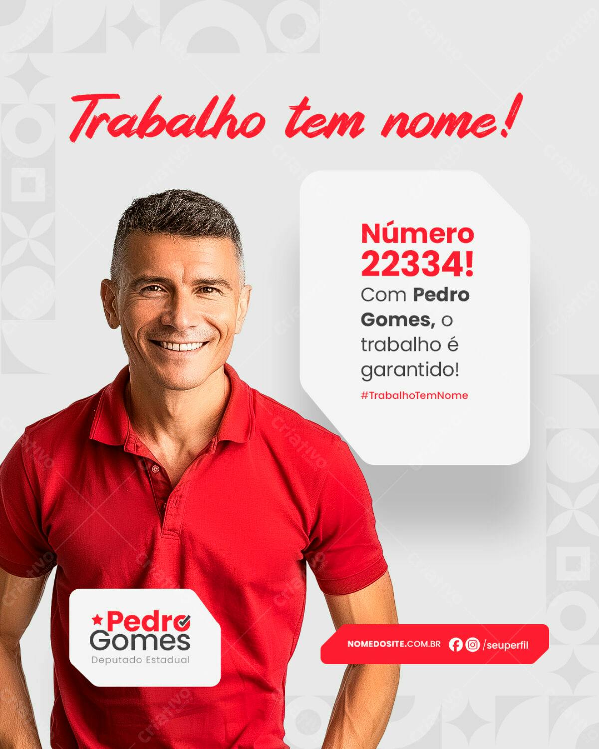 Flyer de Campanha Política PSD Editável
