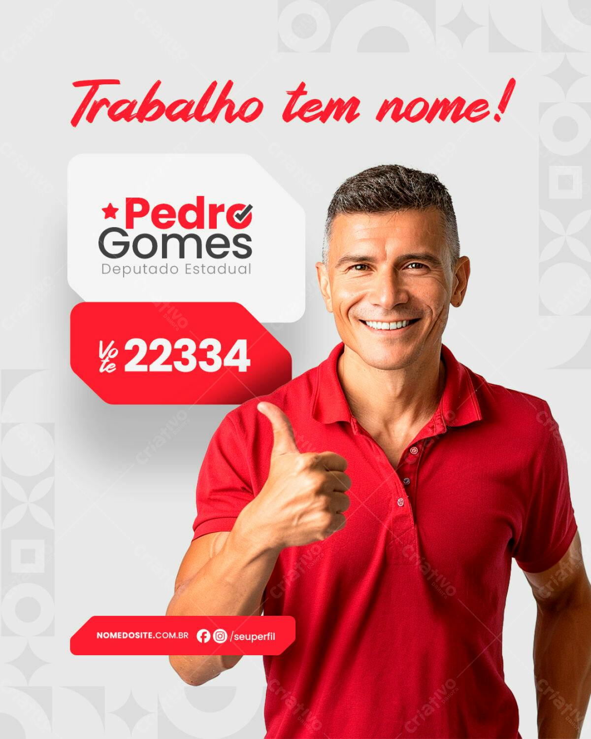 Material de Campanha Política PSD Editável
