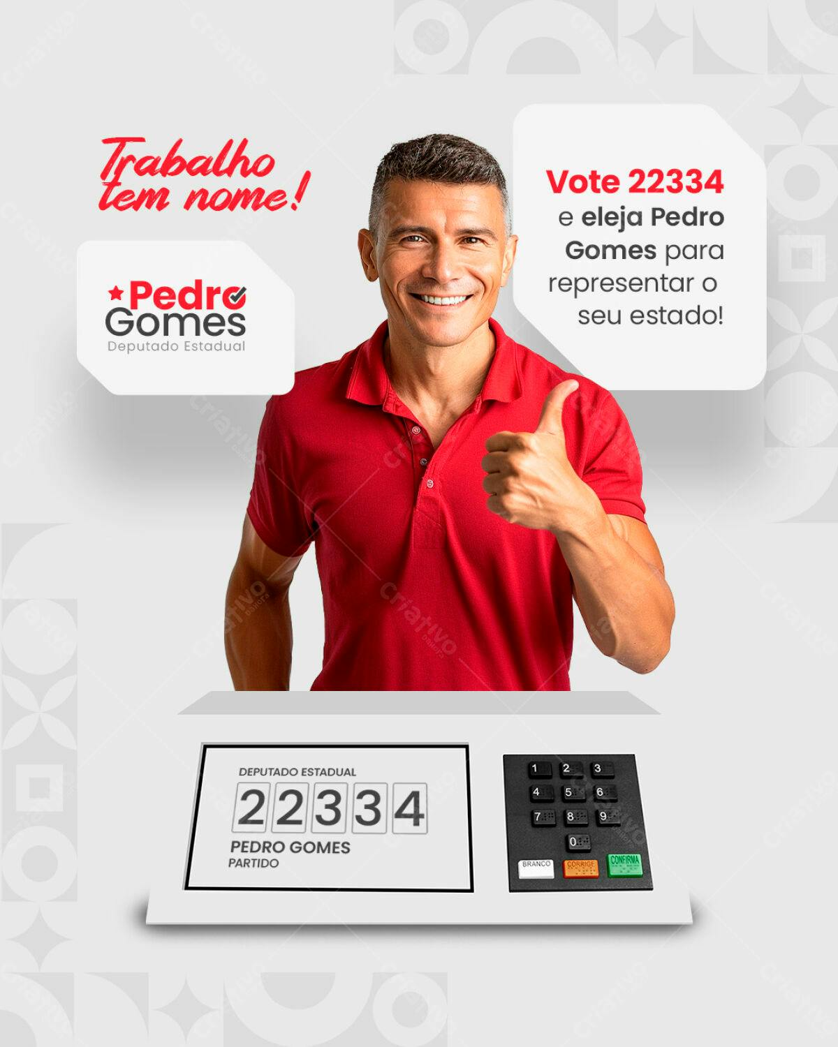 PSD para Campanha Política PSD Editável