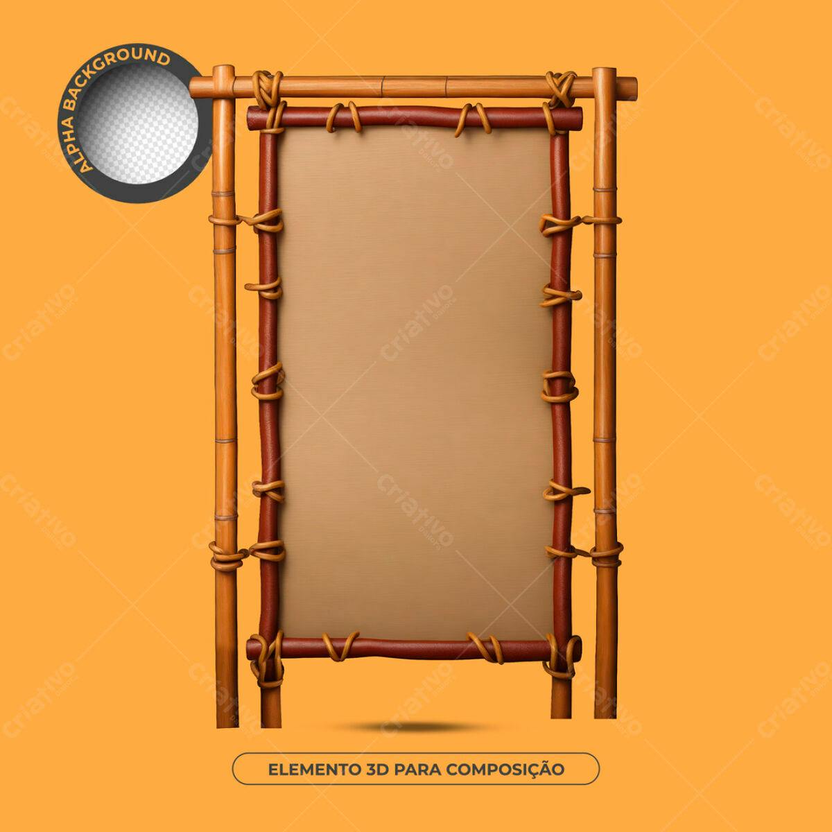 Elemento 3D para Composição PSD Editável