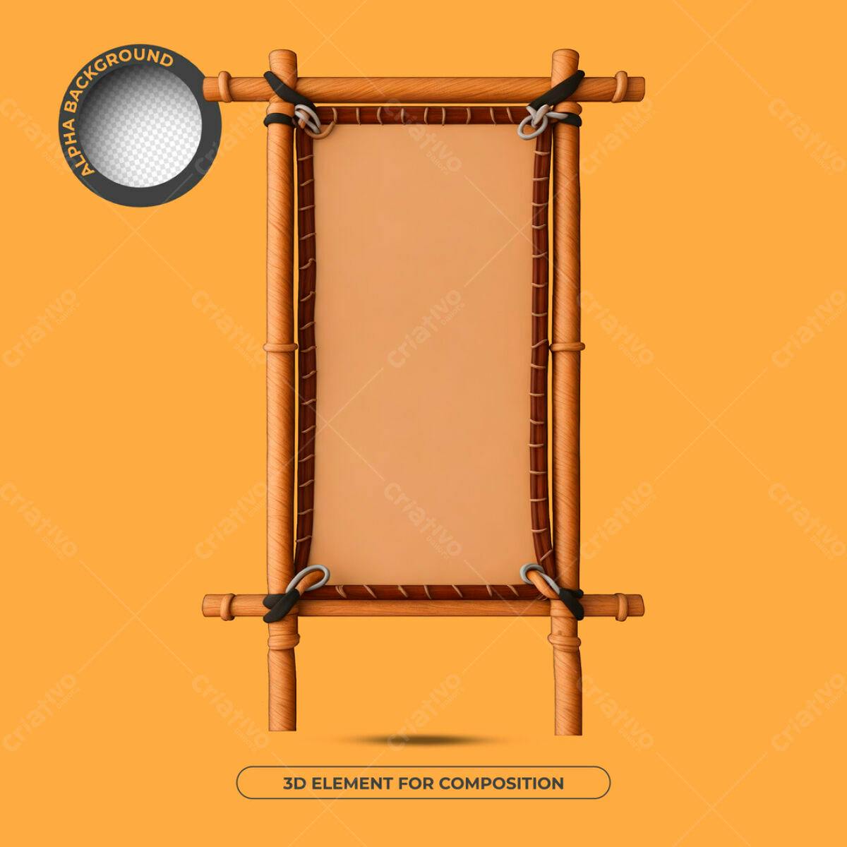 Banner de Bambu PSD Editável