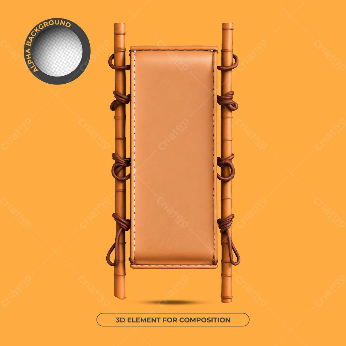 Elemento 3D para Composição PSD Editável