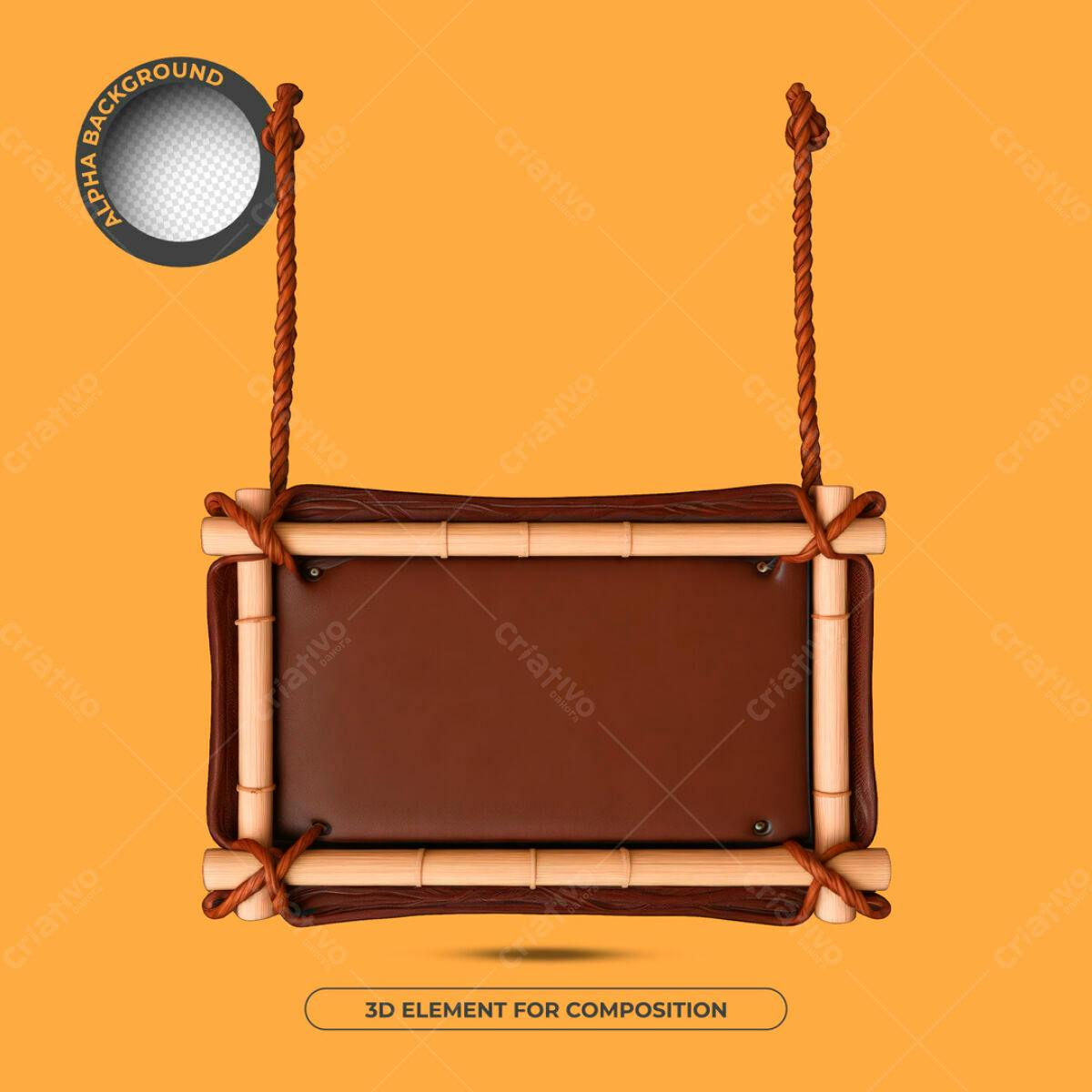 Moldura de Madeira PSD Editável