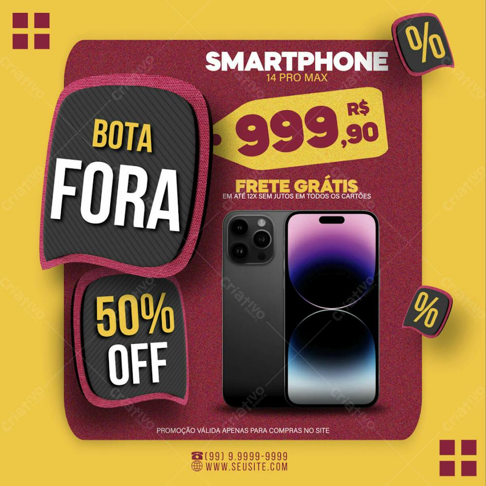 Bota Fora Flyer Promoção Feed